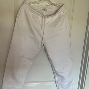 TNA Fleece Jogger - White - M